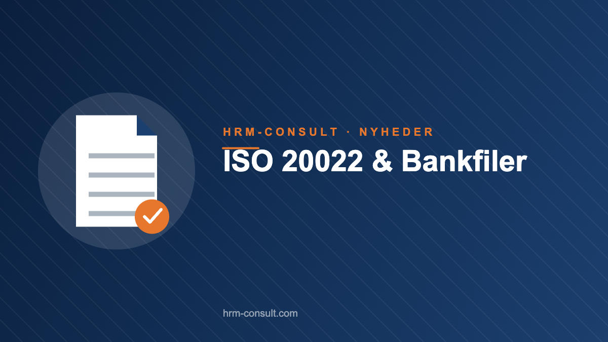 ISO 20022 & Bankfiler